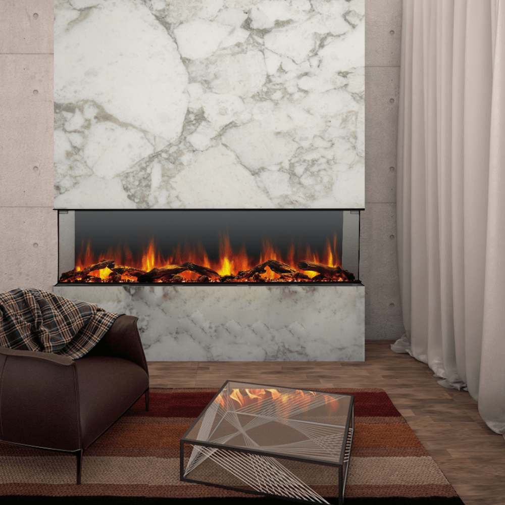 Dynasty Melody 3-Sided Smart Electric Fireplace