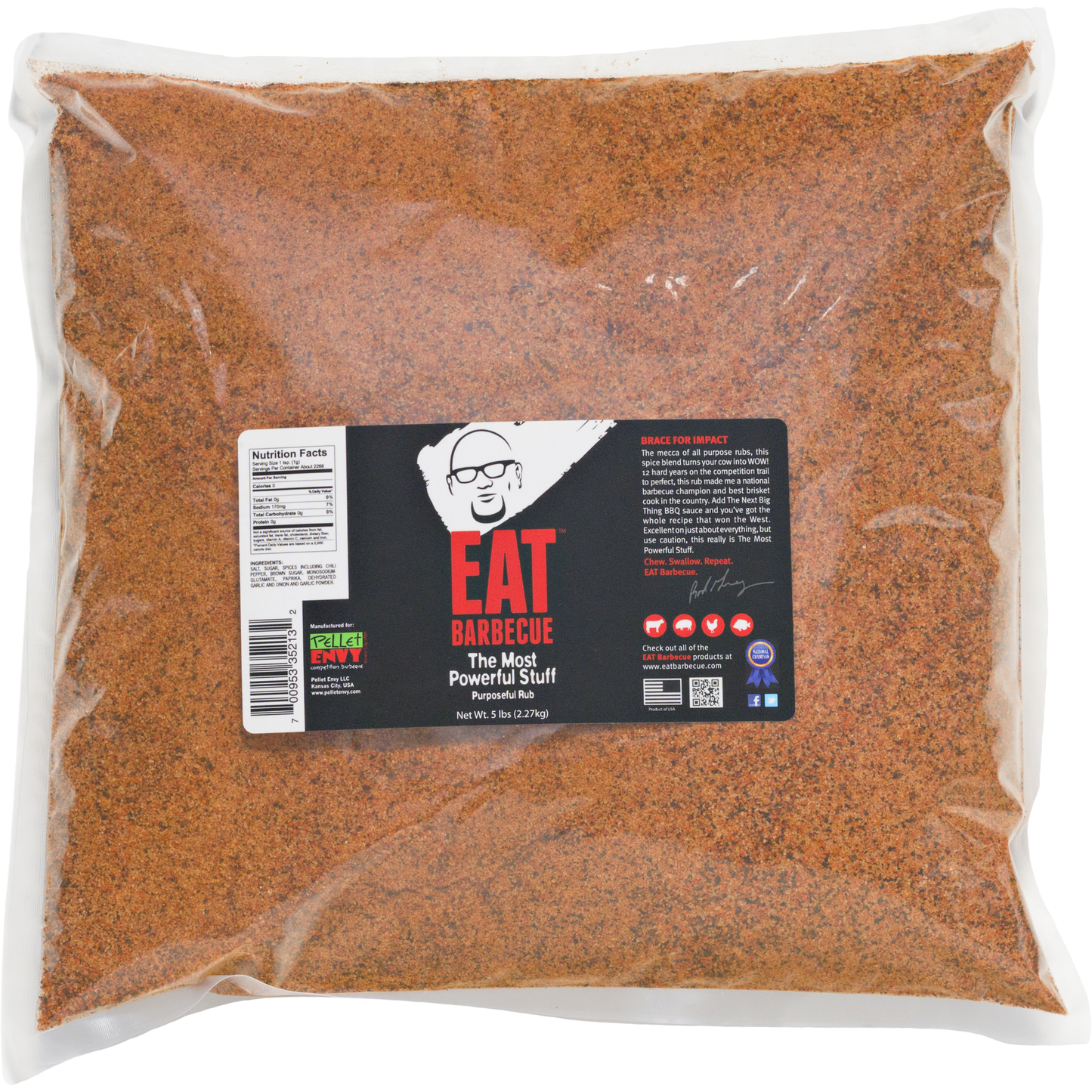 EAT Barbecue The Most Powerful Stuff All-Purpose Rub | 5 lbs.