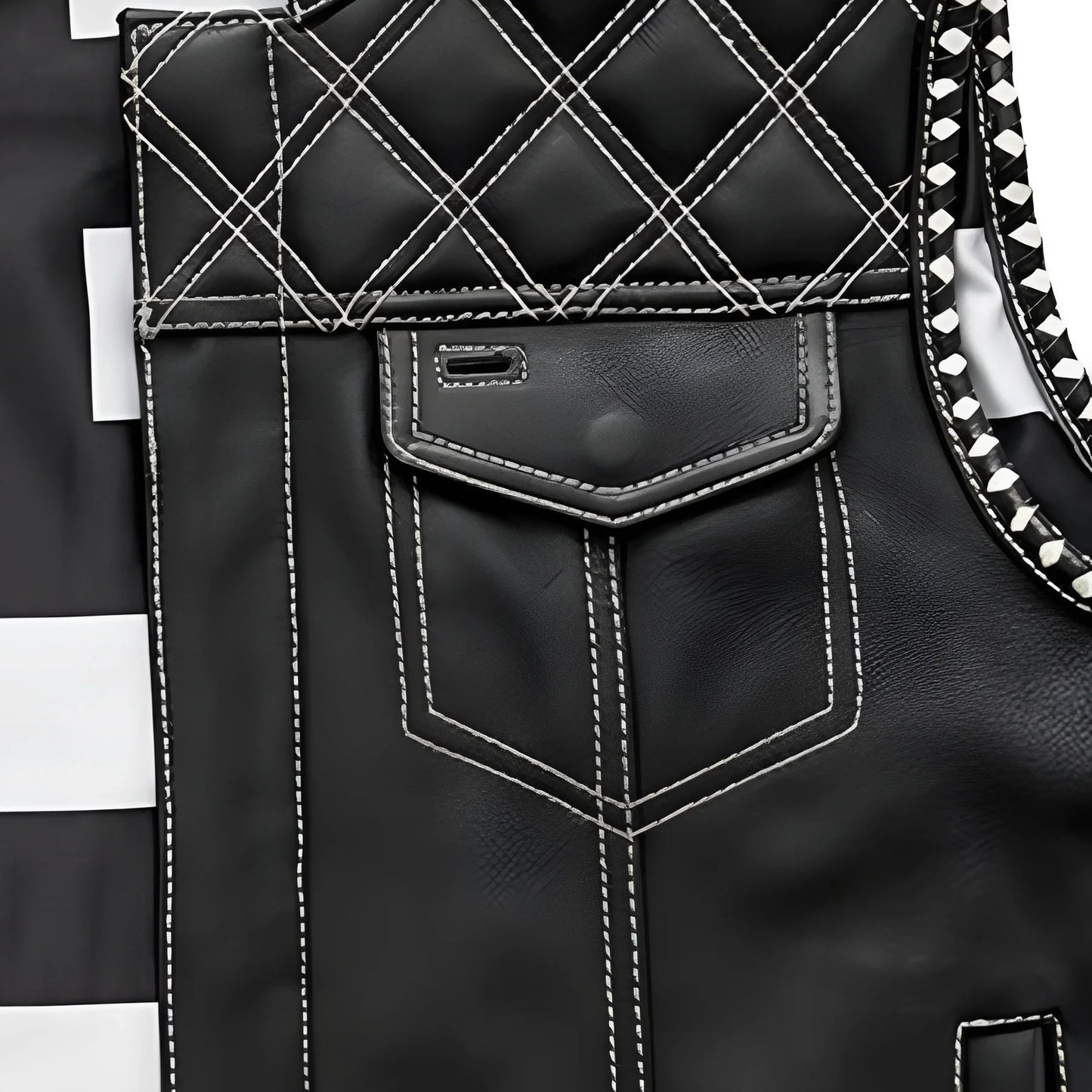 Burton - Men's Club Style Leather Vest - Limited Edition