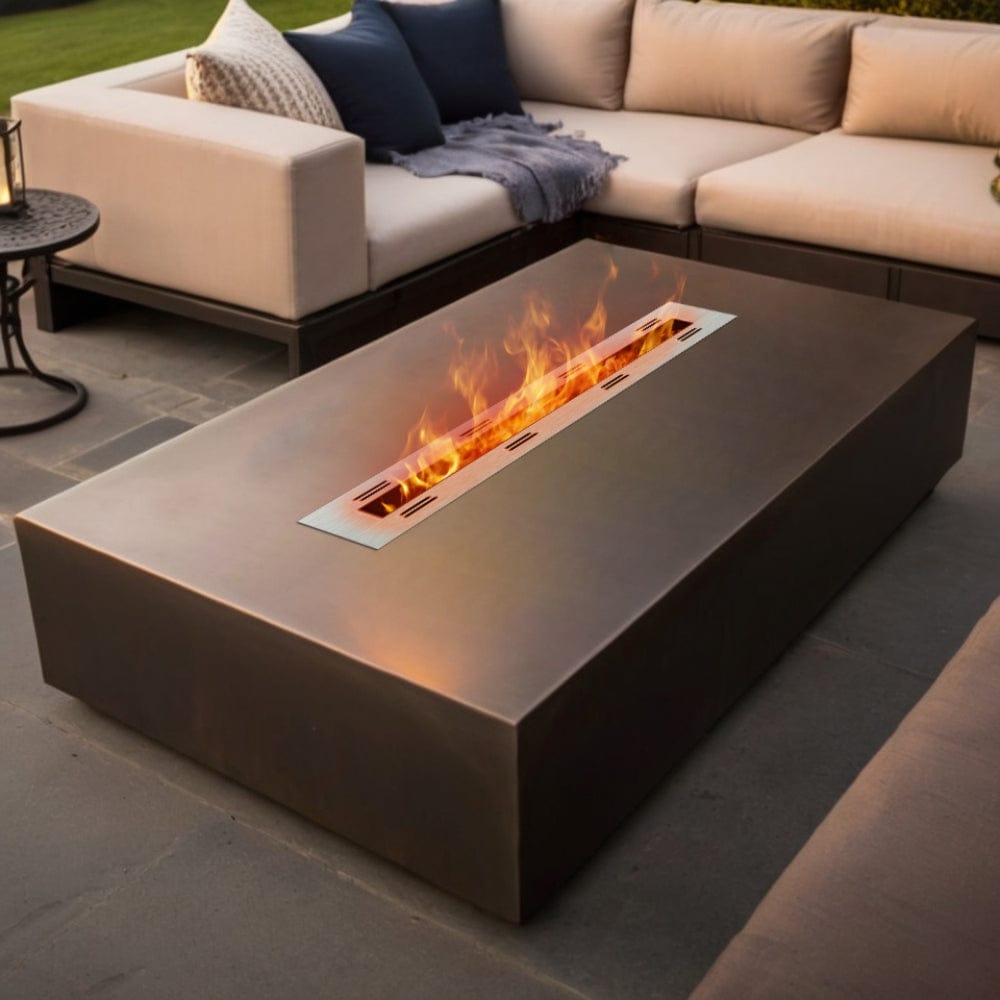 Eco-Feu 29-Inch Drop-in Indoor/Outdoor Ethanol Fireplace Burner (AC-00118-SS)