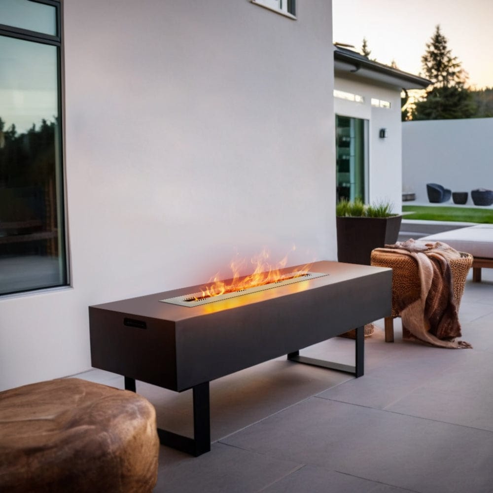 Eco-Feu 29-Inch Drop-in Indoor/Outdoor Ethanol Fireplace Burner (AC-00118-SS)