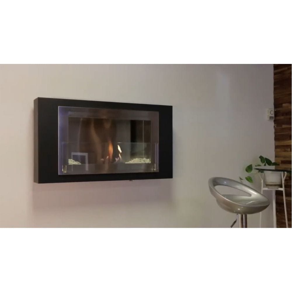 Eco-Feu Montreal 42-Inch Wall Mounted/Built-in Ethanol Fireplace