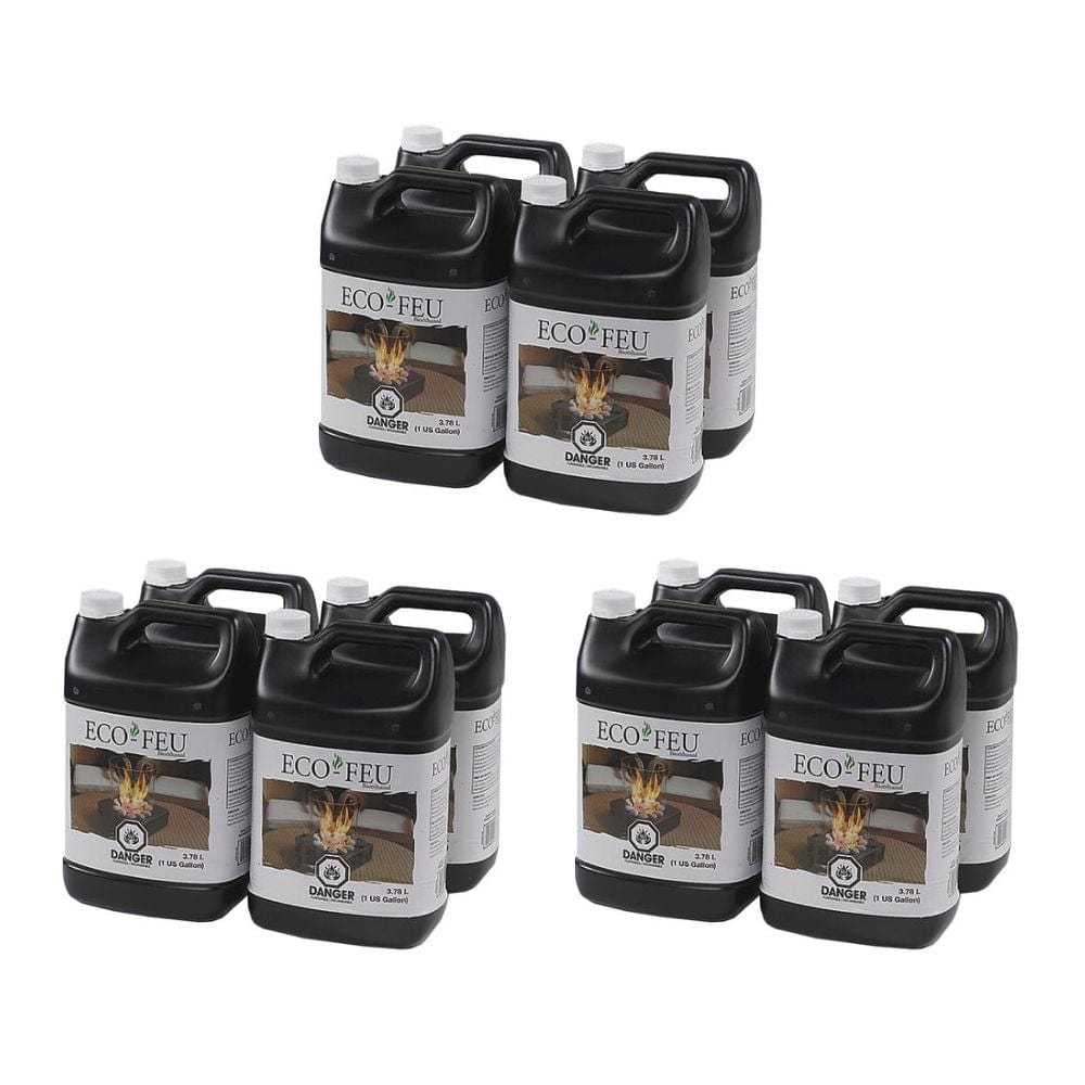 Eco-Feu Superior Quality Bio-Ethanol Fuel - 4 x 1 Gallon Canisters (FL-00053-NS)