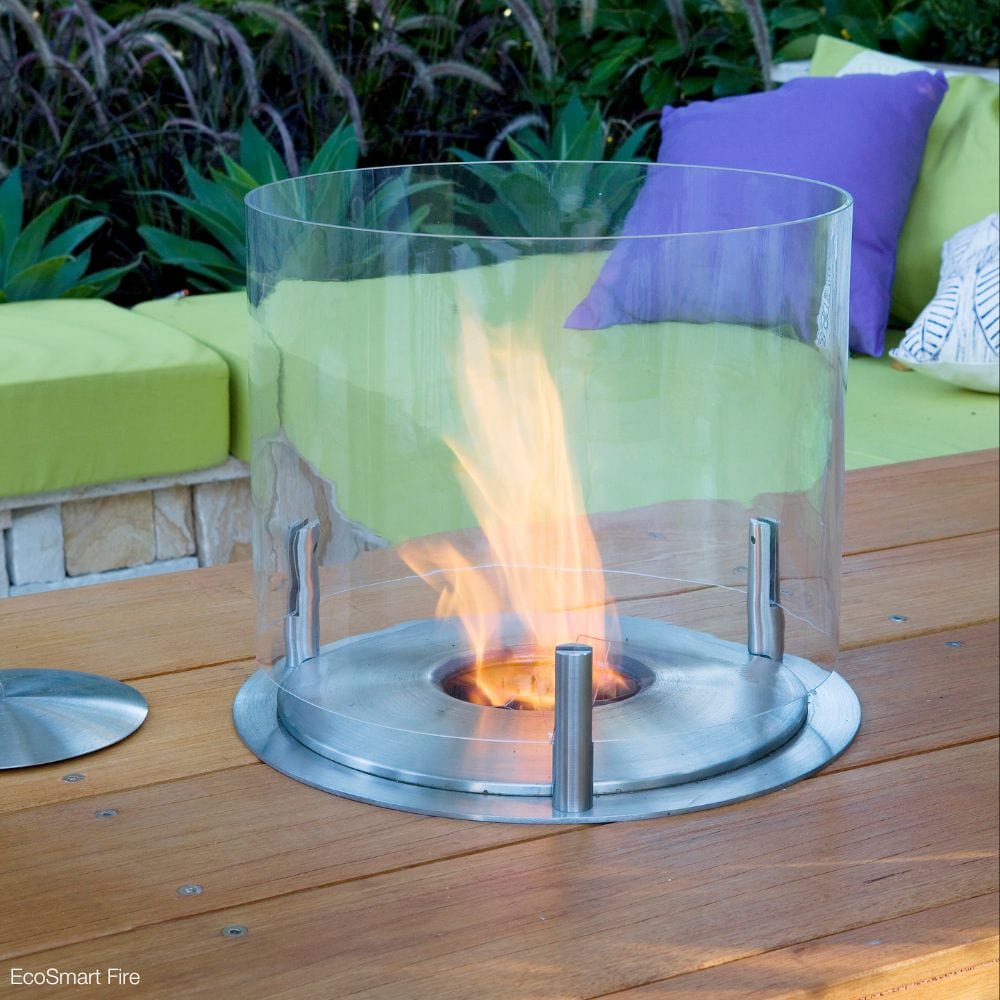 EcoSmart Fire AB Series Round Stainless Steel Ethanol Fireplace Burner