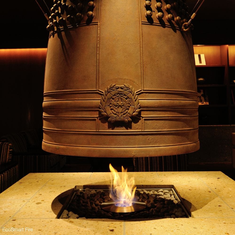 EcoSmart Fire AB Series Round Stainless Steel Ethanol Fireplace Burner