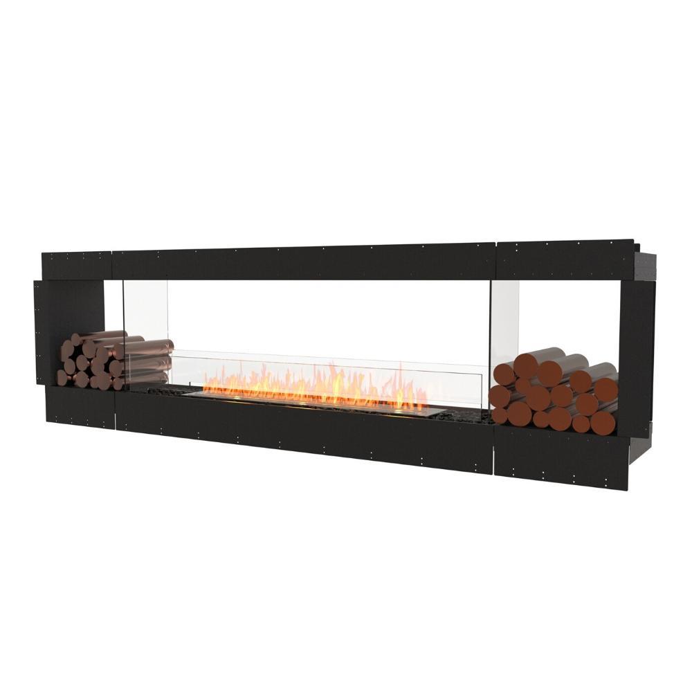 EcoSmart Fire Flex Double Sided Ethanol Firebox with Decorative Box