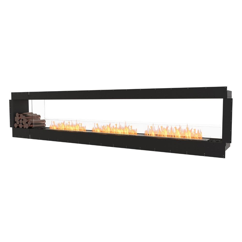 EcoSmart Fire Flex Double Sided Ethanol Firebox with Decorative Box