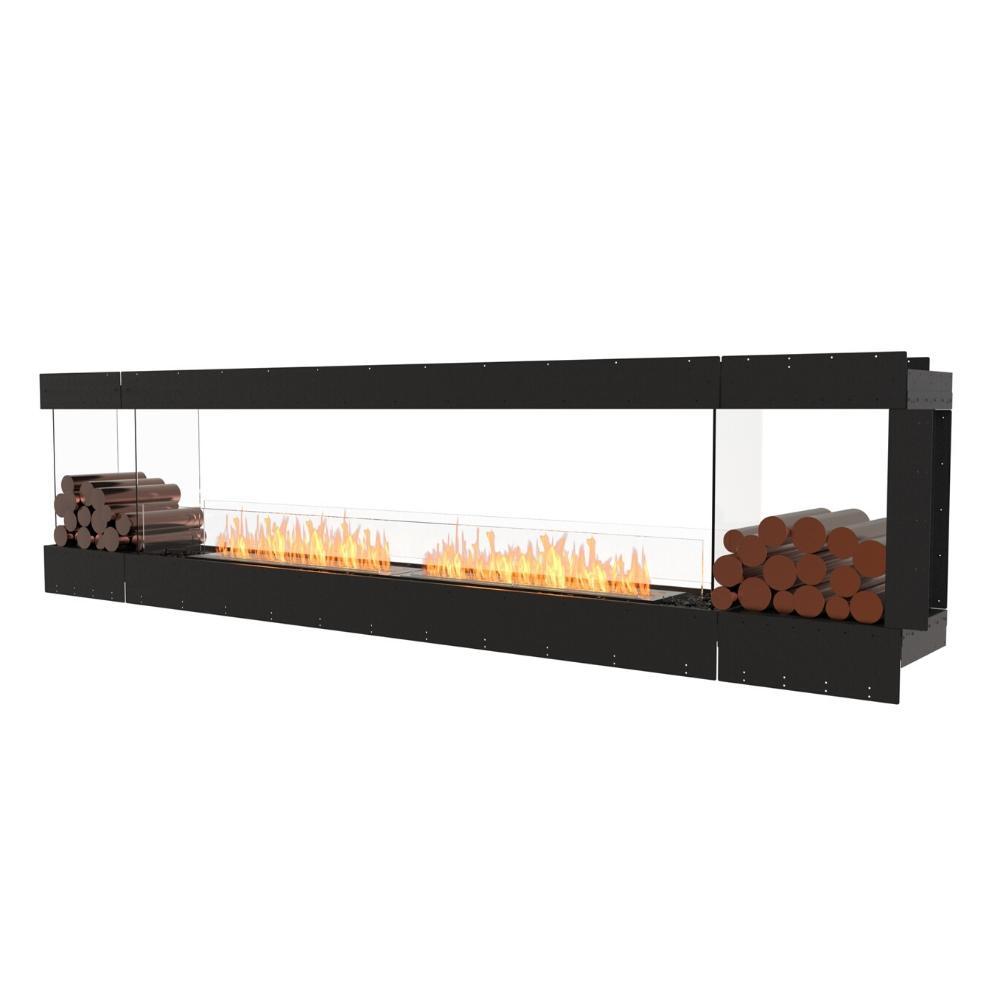EcoSmart Fire Flex Ethanol Firebox with One Closed Side and Decorative Box