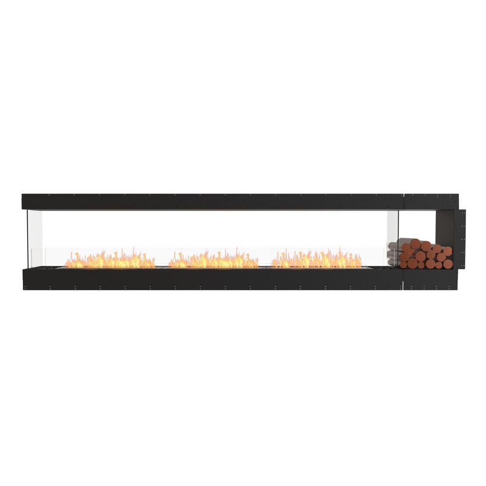 EcoSmart Fire Flex Ethanol Firebox with One Closed Side and Decorative Box