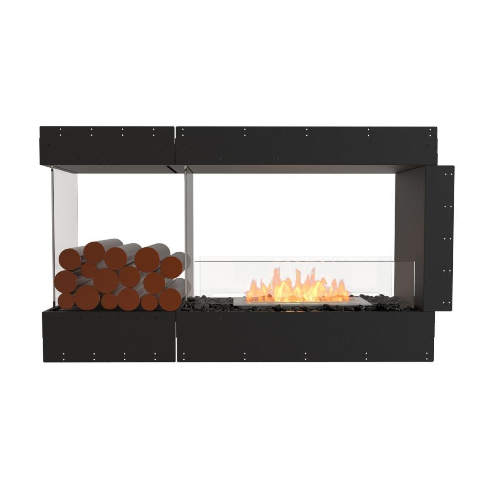 EcoSmart Fire Flex Ethanol Firebox with One Closed Side and Decorative Box