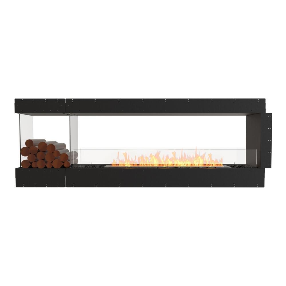 EcoSmart Fire Flex Ethanol Firebox with One Closed Side and Decorative Box