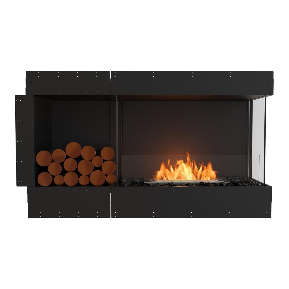EcoSmart Fire Flex Ethanol Firebox with One Open Side and Decorative Box