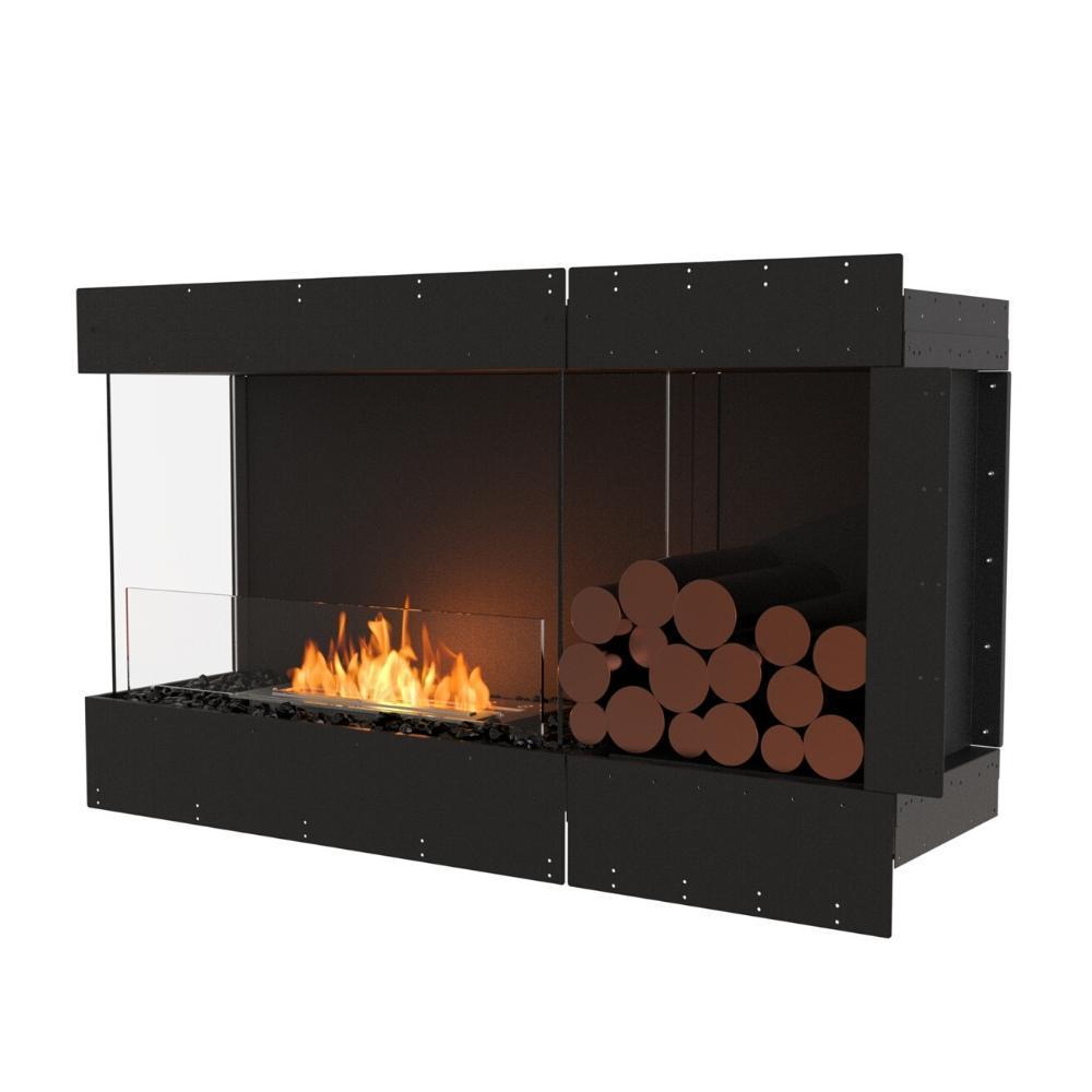 EcoSmart Fire Flex Ethanol Firebox with One Open Side and Decorative Box