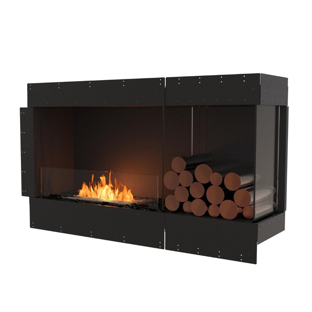 EcoSmart Fire Flex Ethanol Firebox with One Open Side and Decorative Box