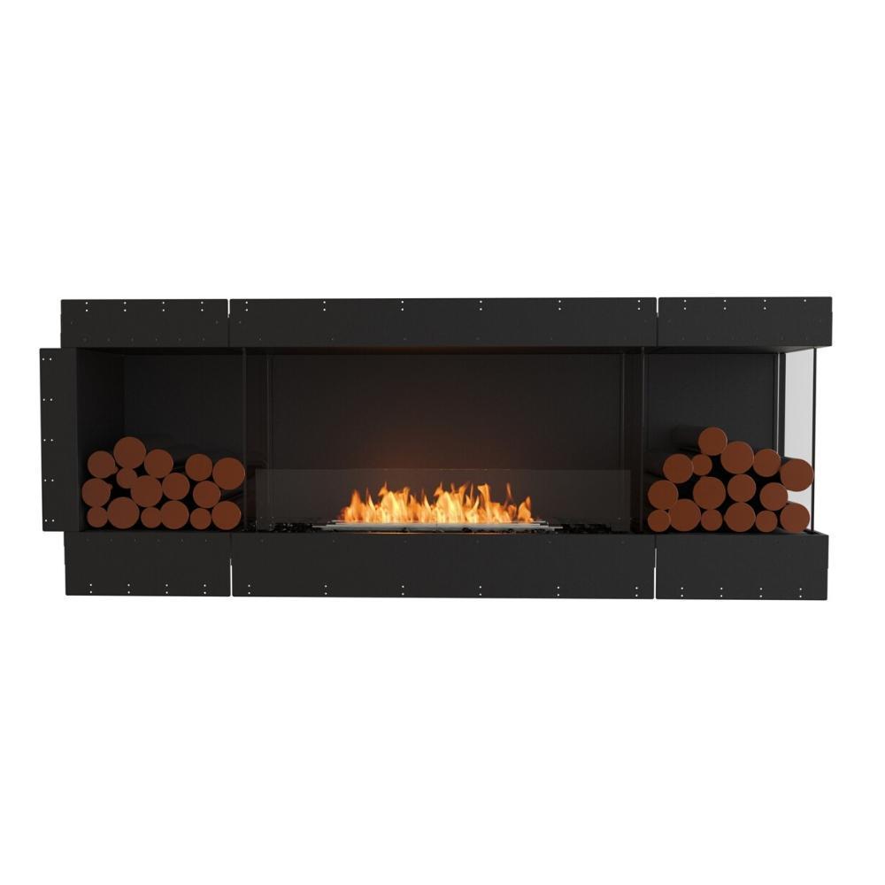 EcoSmart Fire Flex Ethanol Firebox with One Open Side and Decorative Box