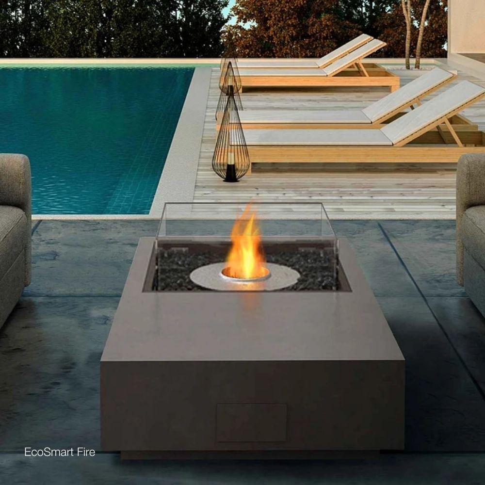 EcoSmart Fire Manhattan 50 Compact Rectangular Fire Pit Table