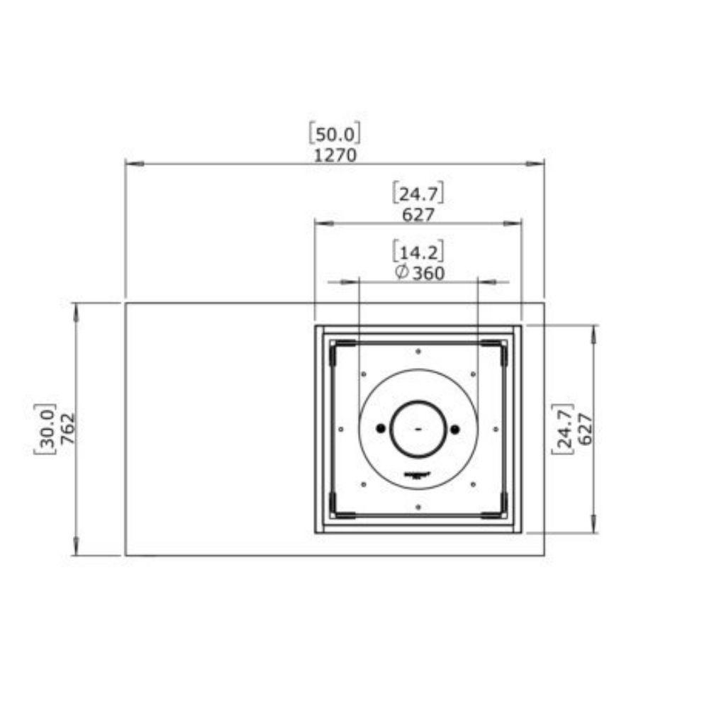 EcoSmart Fire Manhattan 50 Compact Rectangular Fire Pit Table