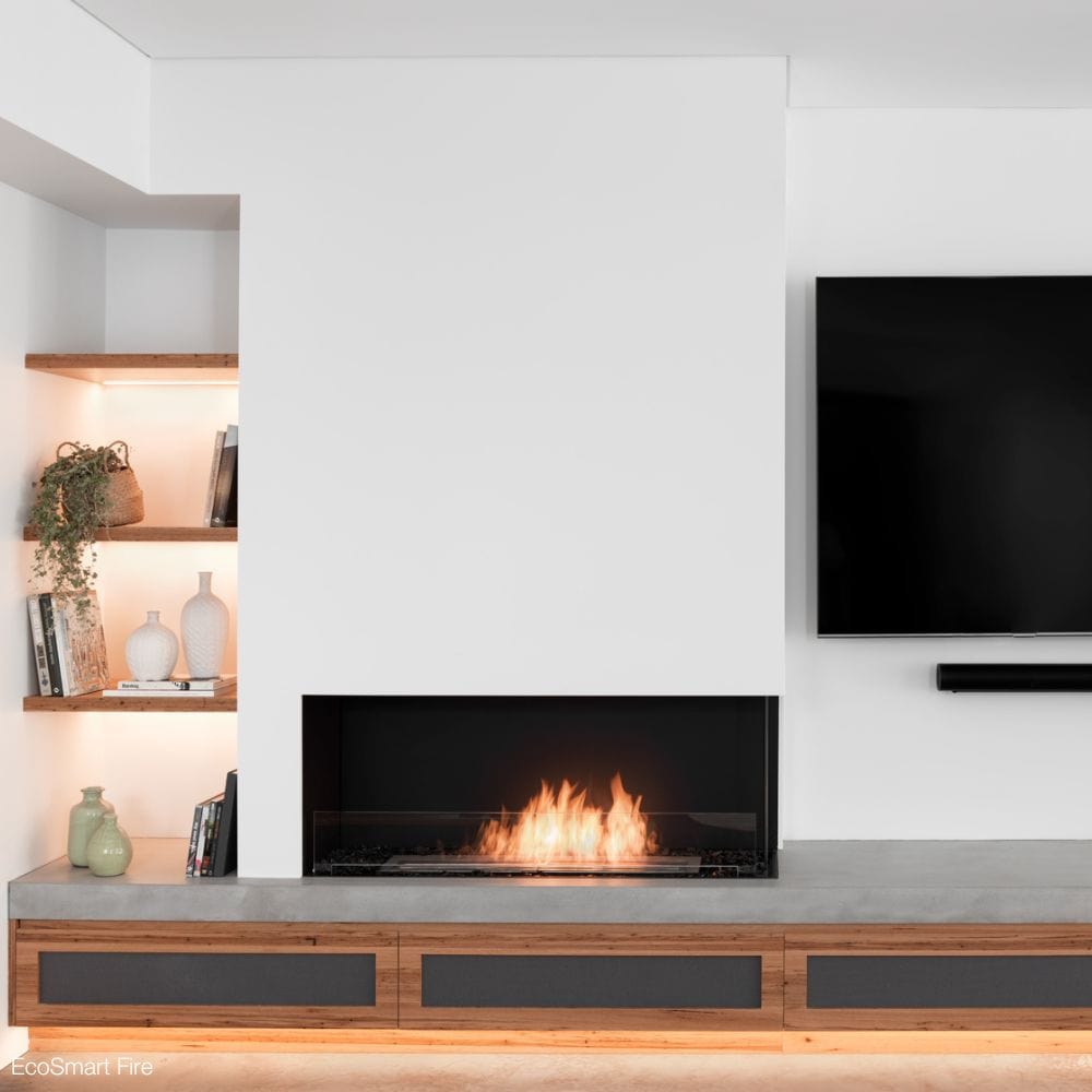 EcoSmart Fire Flex Ethanol Firebox with One Open Side