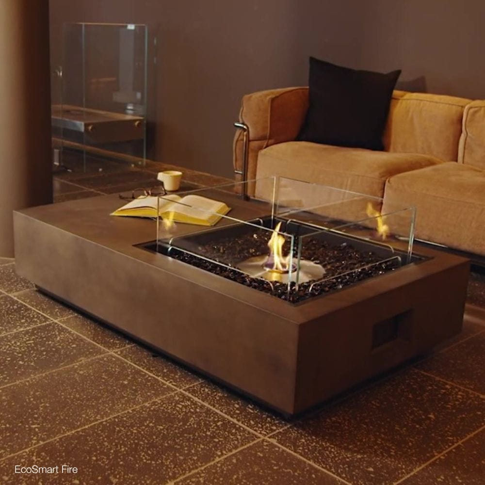 EcoSmart Fire Manhattan 50 Compact Rectangular Fire Pit Table