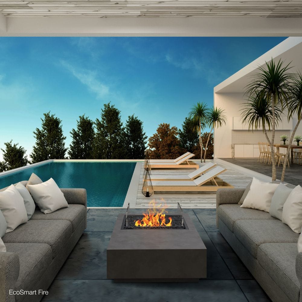 EcoSmart Fire Manhattan 50 Compact Rectangular Fire Pit Table