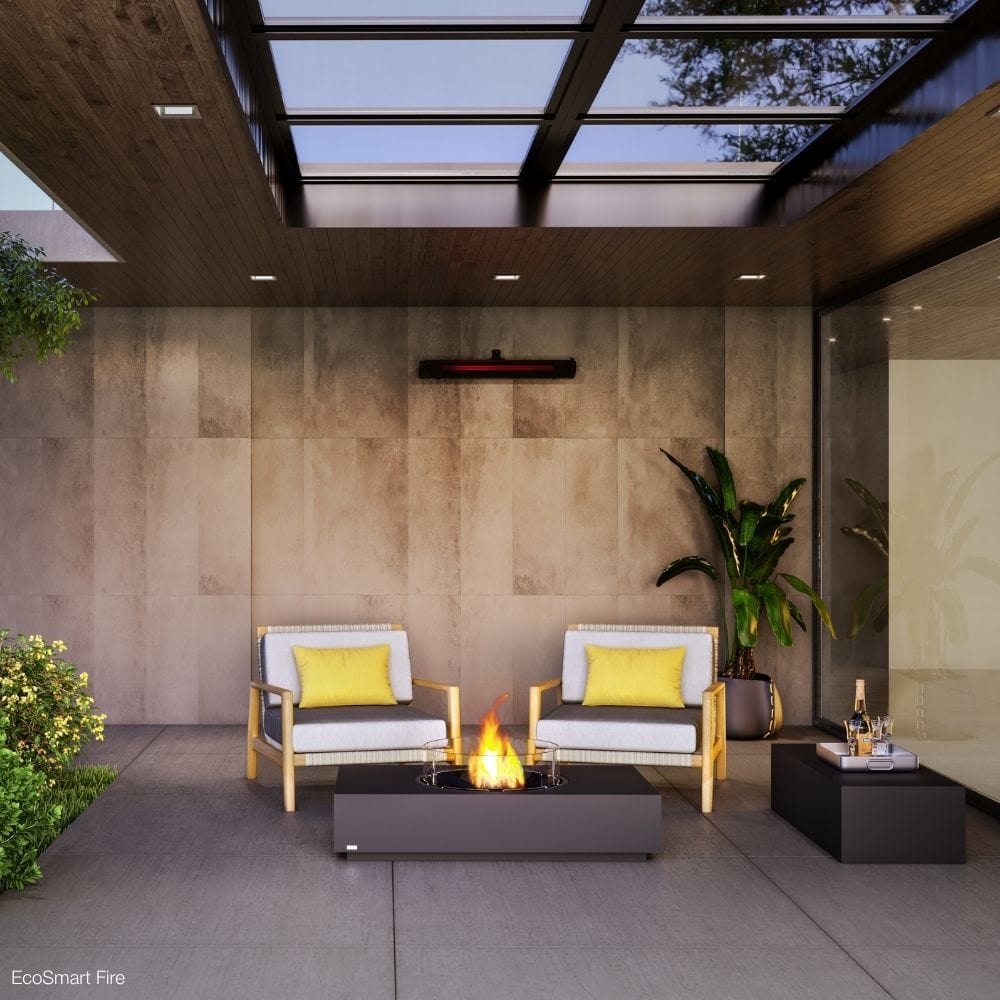 EcoSmart Fire Martini 50-Inch Rectangular Fire Pit Table