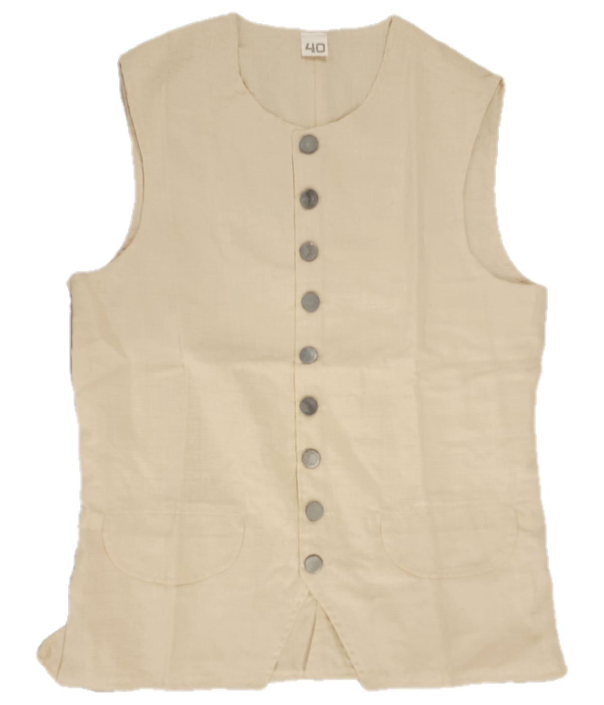 Colonial Waist Coat Short - Linen