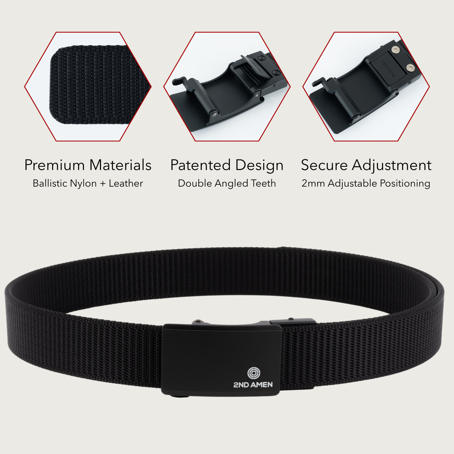 Hero 1.0 EDC Belt 1.38" Width For Everyday Carry