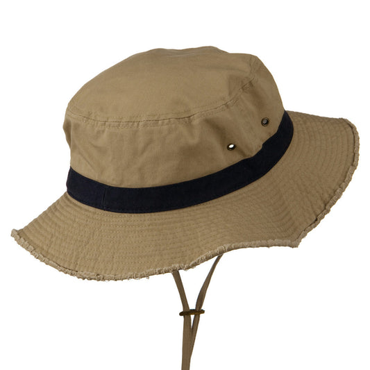 Big Size Cotton Twill Washed Bucket Hat