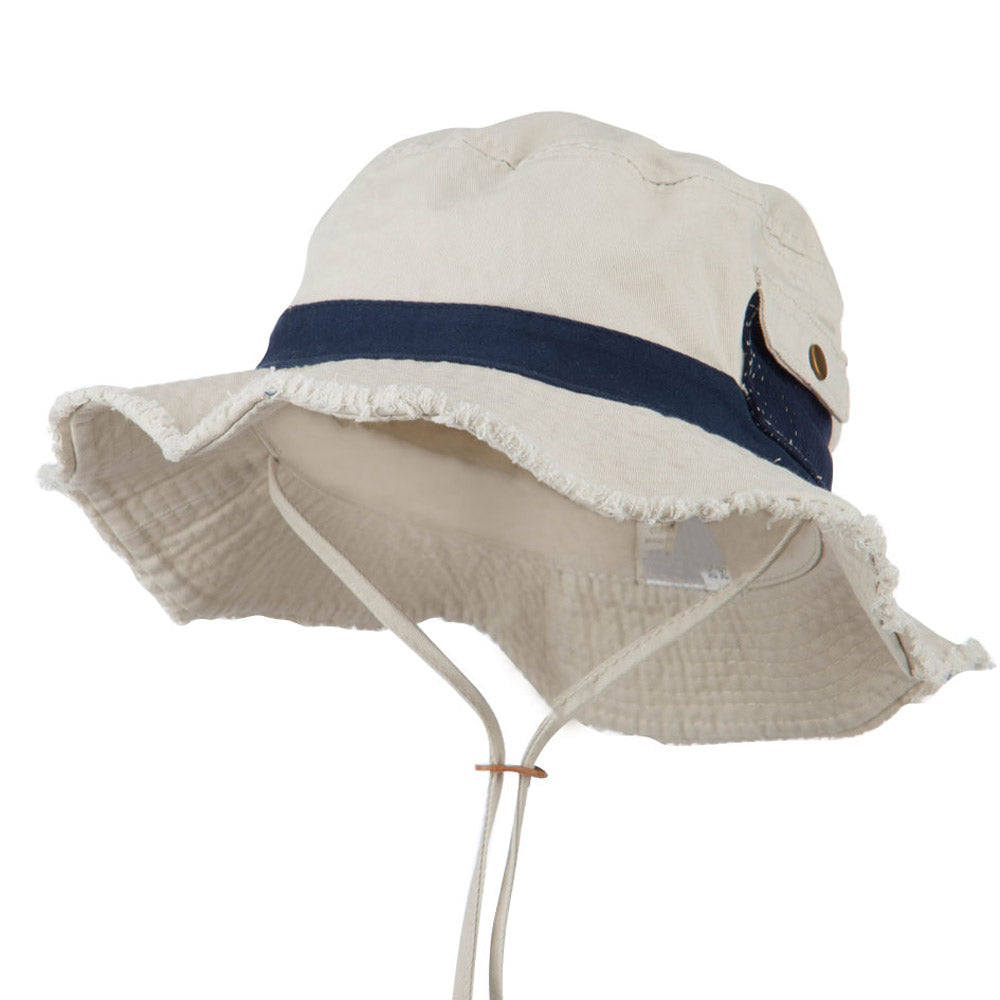Big Size Cotton Twill Washed Bucket Hat