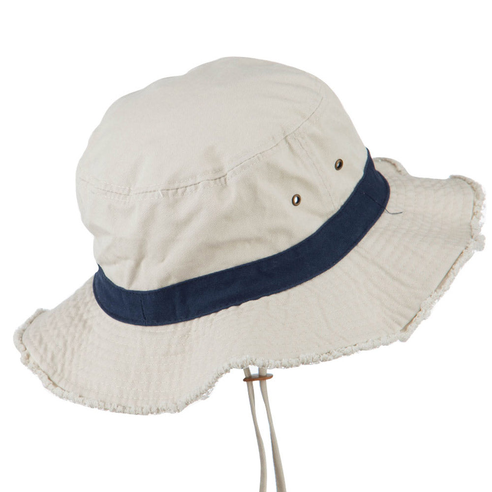 Big Size Cotton Twill Washed Bucket Hat