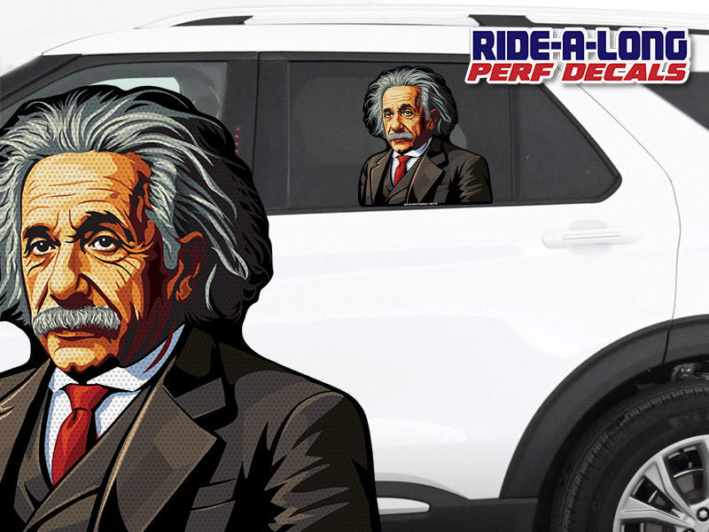 Einstein *RIDE A LONG* Perforated Decal