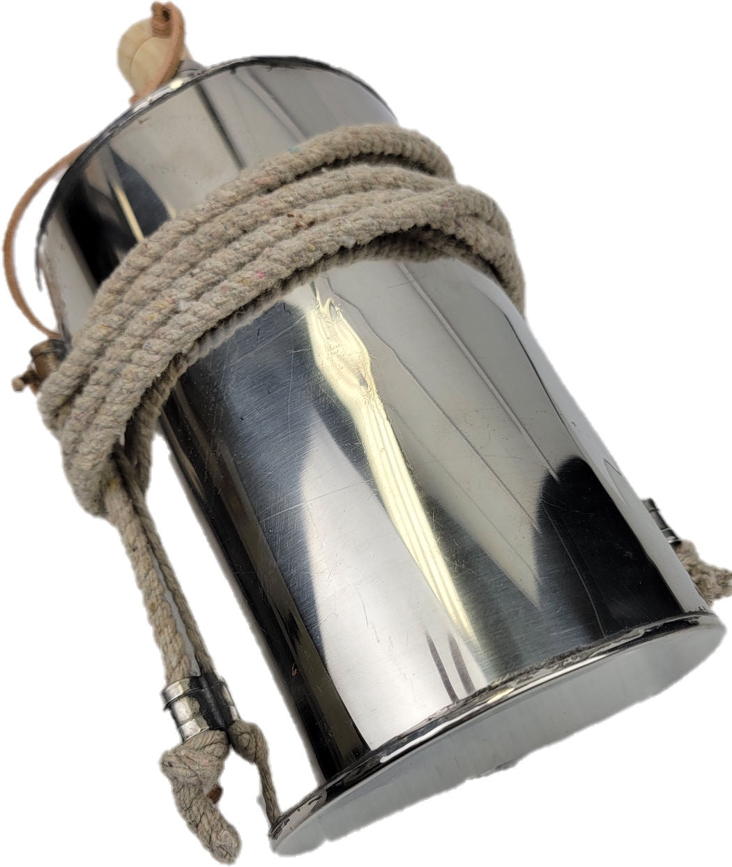 Civil War Reenactment Kidney Canteen - Stainless Steel