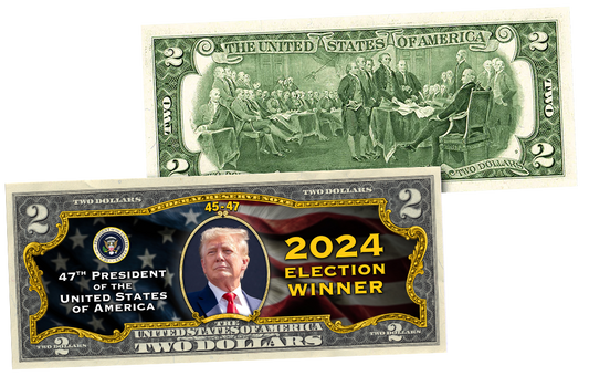 Trump 45/47 President $2 Bill - 3103