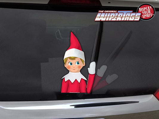 Elfy Elf Waving WiperTag