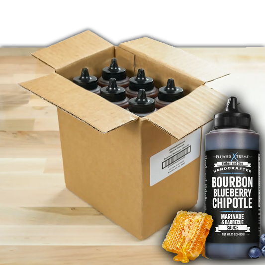 Bourbon Blueberry Chipotle BBQ Sauce (6 pk Case)