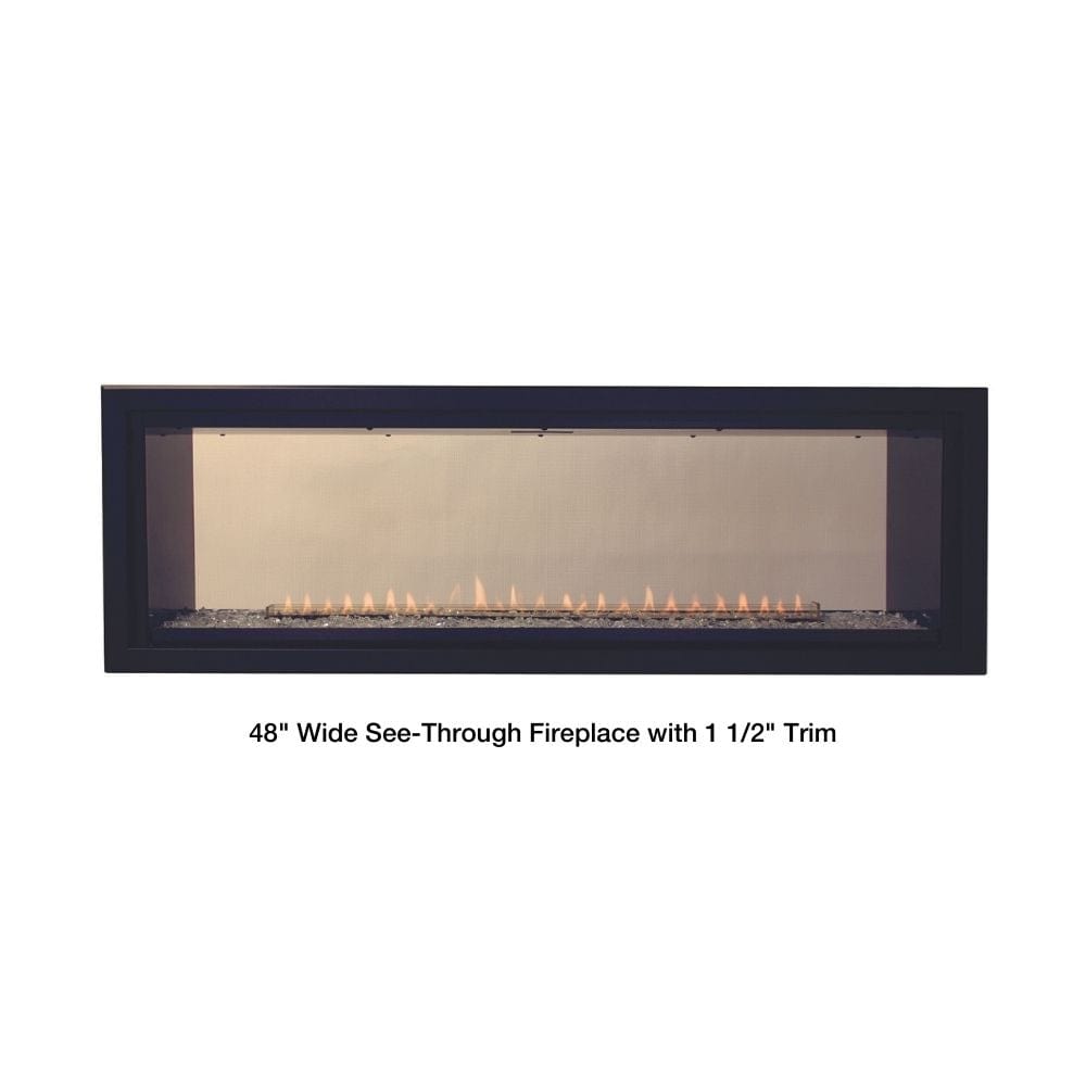 Empire Boulevard 48-Inch Linear Vent-Free See-Through Gas Fireplace