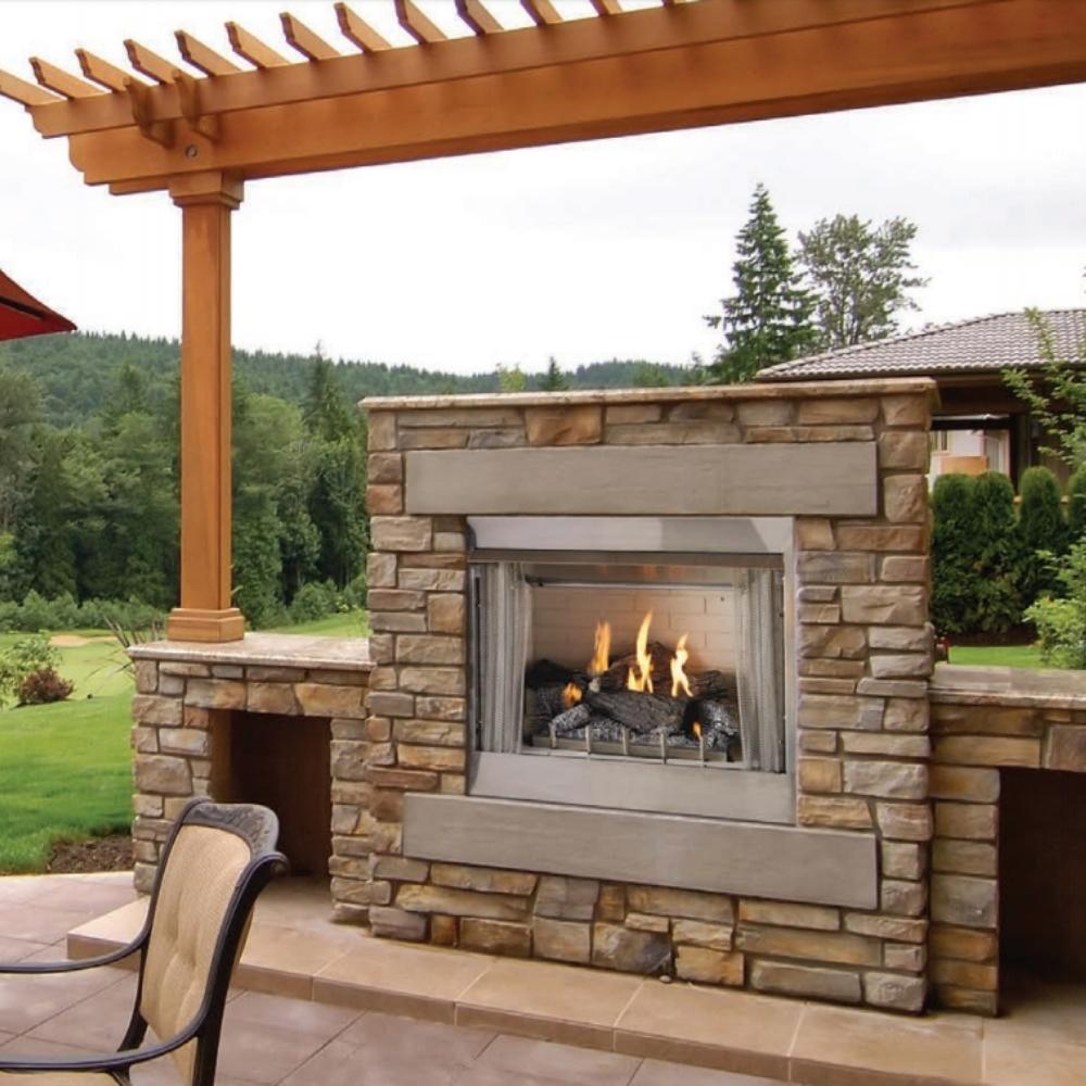 Empire Carol Rose Harmony Outdoor Stainless Steel Gas Log Insert