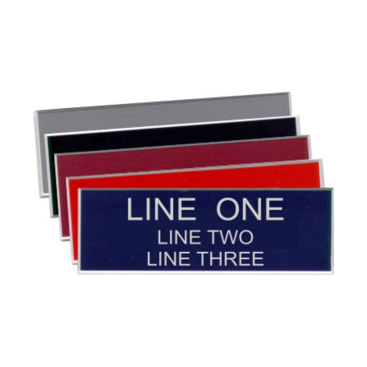 Engraved Name Plate - Three Lines
