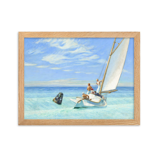Ground Swell Edward Hopper Framed Print