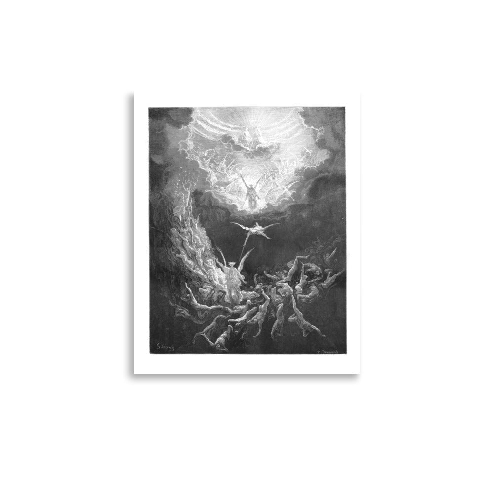 Last Judgement Gustav Dore Etching Art Print