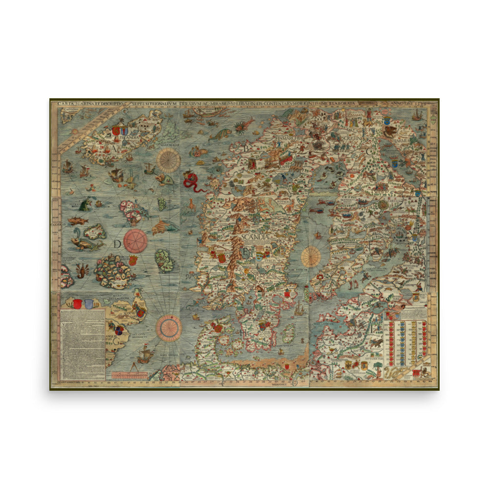 Carta Marina Print
