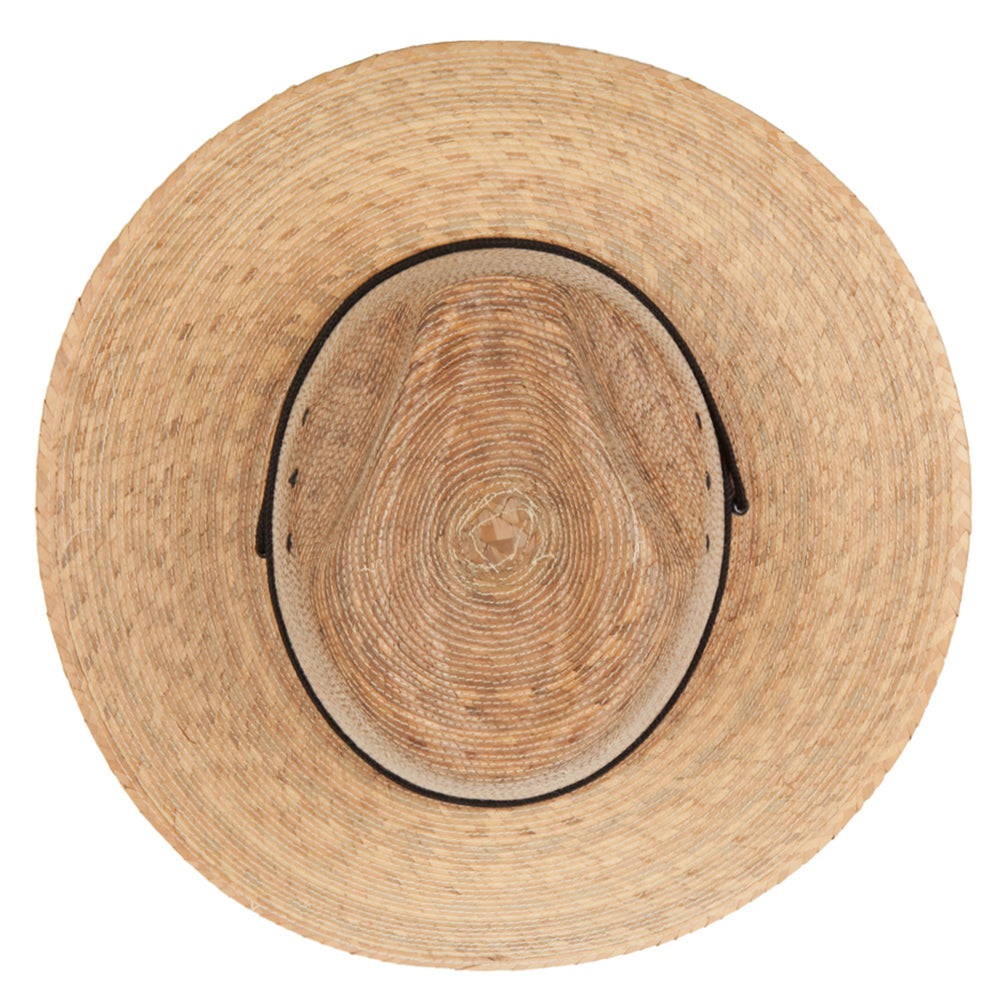 Men's Palm Braid Large Brim Fedora Hat