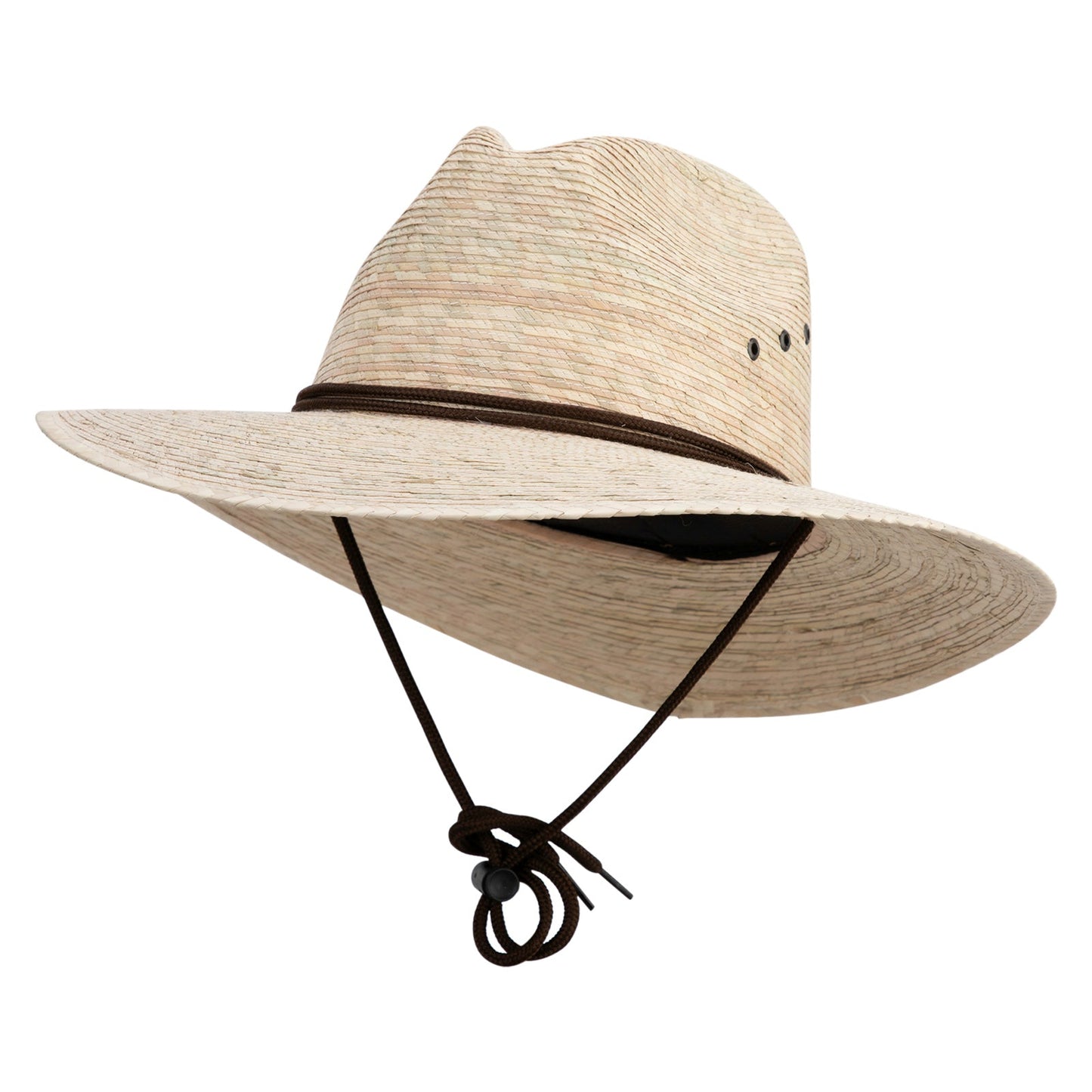 Men's Palm Braid Large Brim Fedora Hat