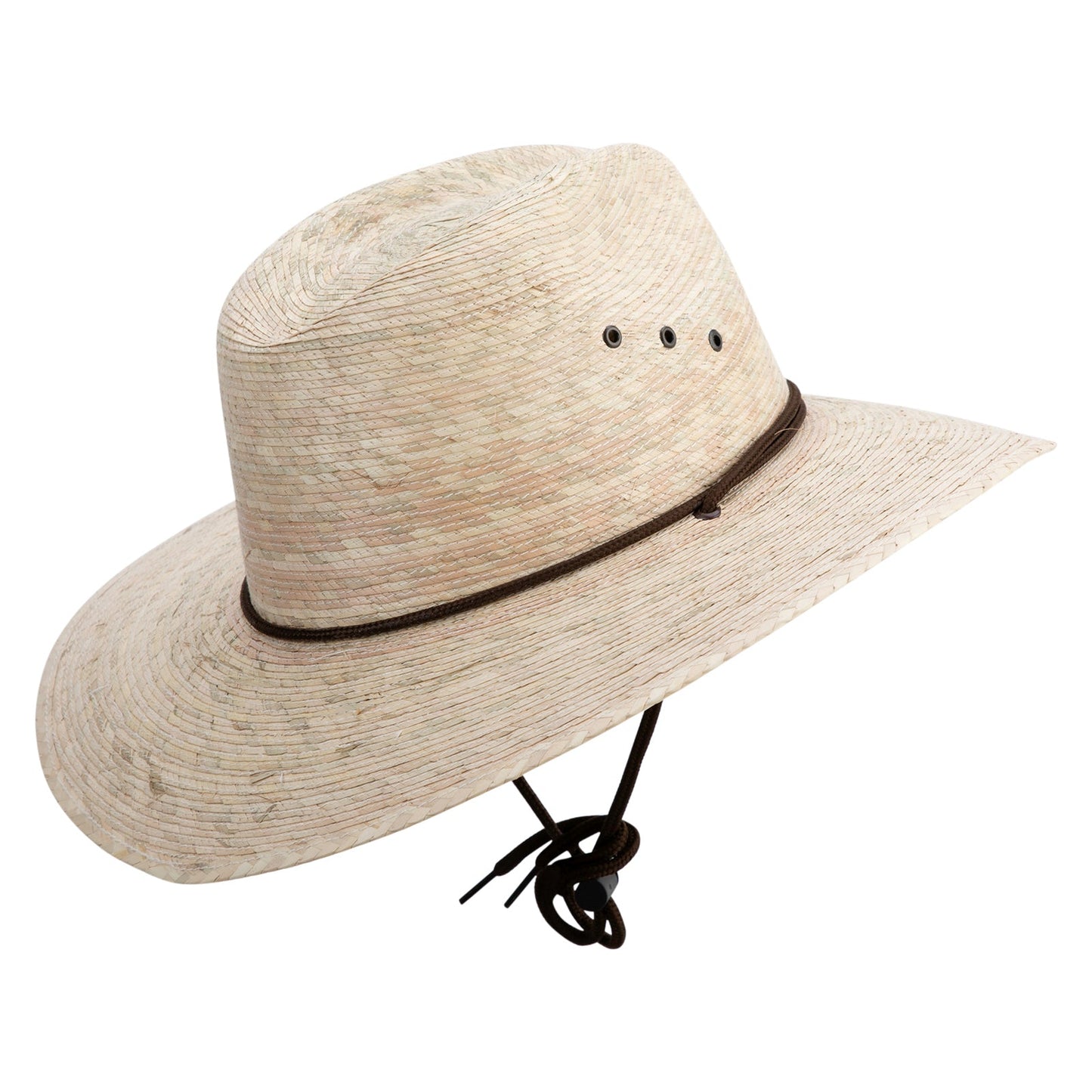 Men's Palm Braid Large Brim Fedora Hat