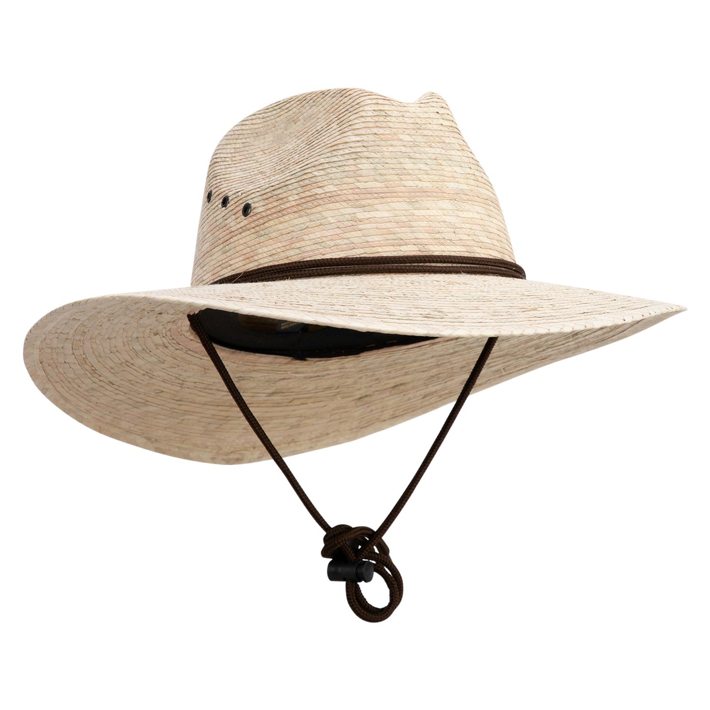 Men's Palm Braid Large Brim Fedora Hat