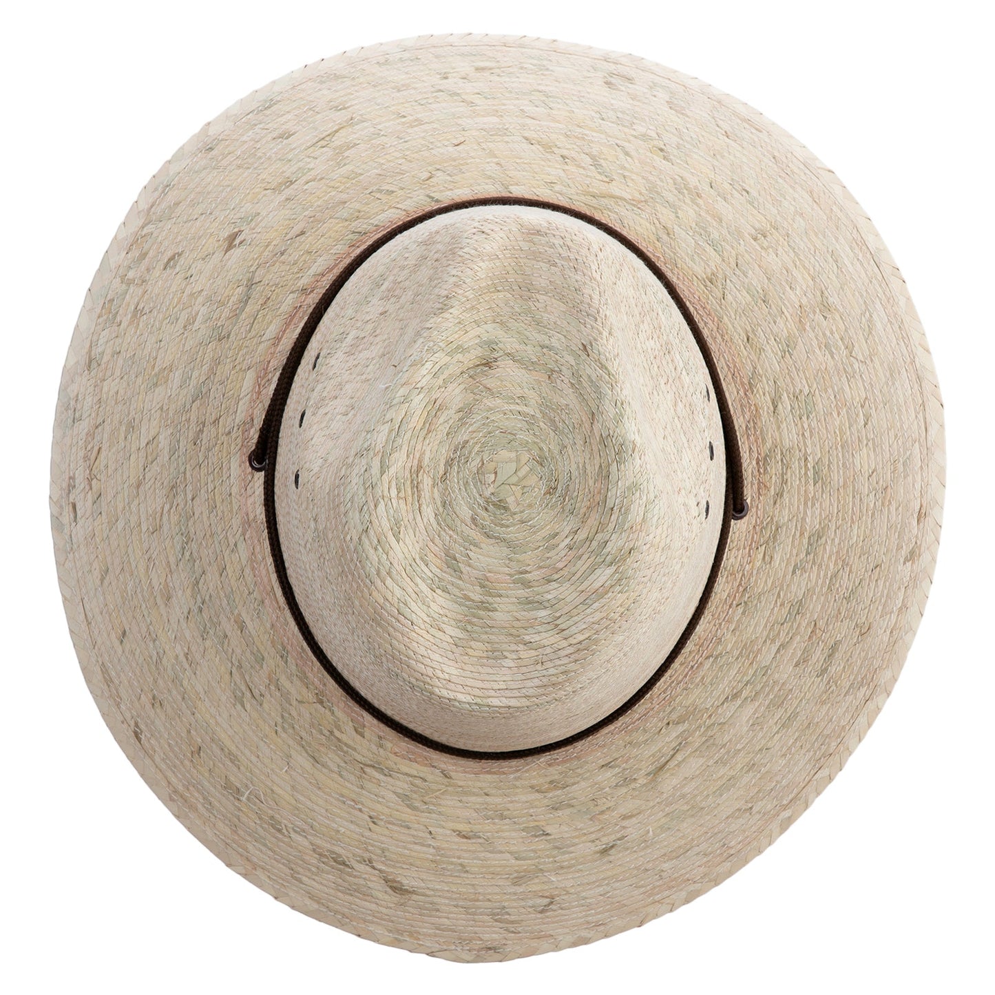 Men's Palm Braid Large Brim Fedora Hat