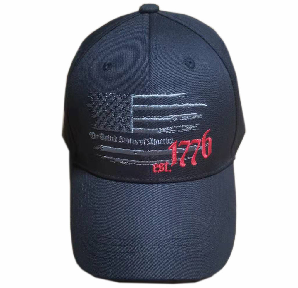 American Flag 1776 Established Hat (Black) - 3513