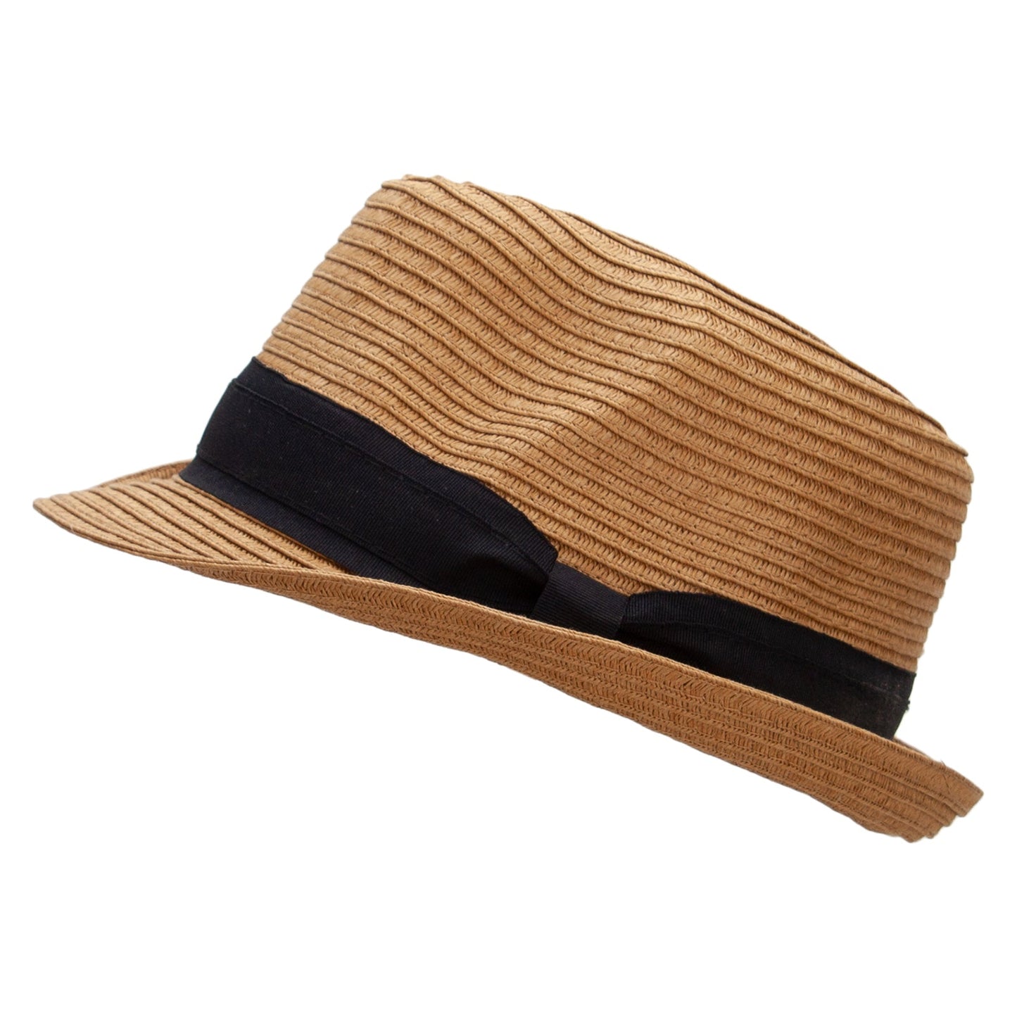 Boy's Paper Woven Stripeband Fedora