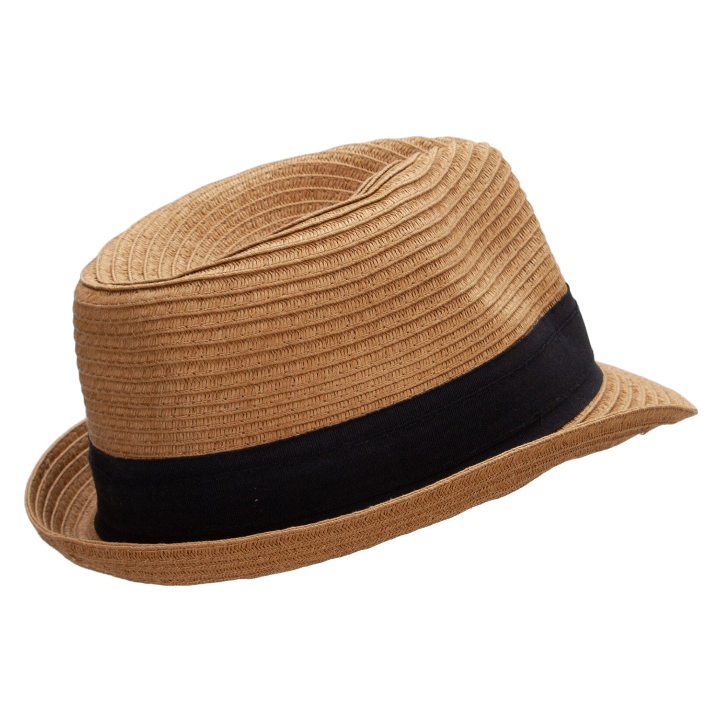 Boy's Paper Woven Stripeband Fedora