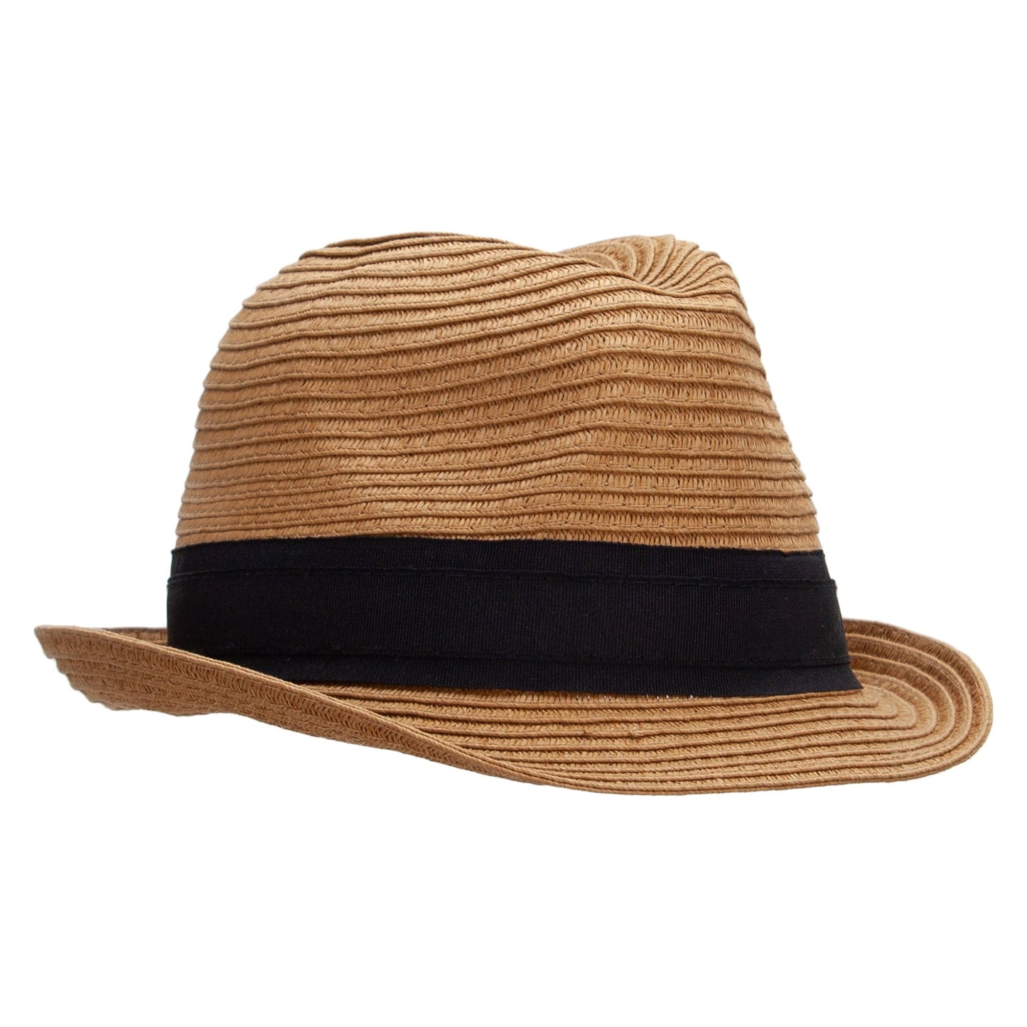 Boy's Paper Woven Stripeband Fedora